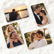 Personalised Father of the Bride Metal Wallet Photo Card